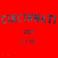 Cincinnati Ohio Distressed Text Sport Style Santa Hat thumb 1