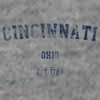 Cincinnati Ohio Distressed Text Sport Style Toddler Hoodie thumb 2