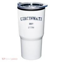 Cincinnati Ohio Distressed Text Sport Style Tumbler thumb 0