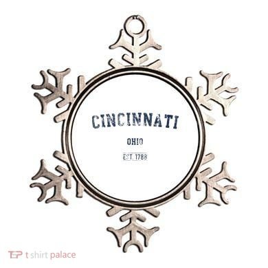 Cincinnati Ohio Distressed Text Sport Style Ornament