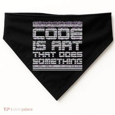 Code Is Art That Does Something  USA-Made Doggie Bandana