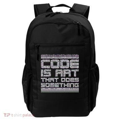Code Is Art That Does Something  Backpack