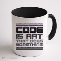 Code Is Art That Does Something  Coffee Mug thumb 1