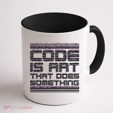 Code Is Art That Does Something  Coffee Mug back