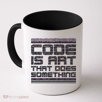 Code Is Art That Does Something  Coffee Mug thumb 0