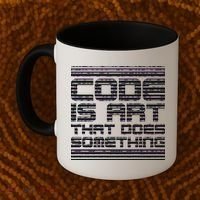 Code Is Art That Does Something  Coffee Mug thumb 2