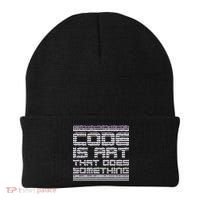 Code Is Art That Does Something  Beanie thumb 0