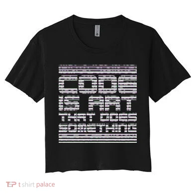 Code Is Art That Does Something  Women's Crop Top Tee