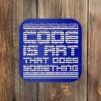 Code Is Art That Does Something  Coaster thumb 0