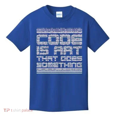 Code Is Art That Does Something  Kids T-Shirt
