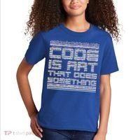 Code Is Art That Does Something  Kids T-Shirt thumb 2
