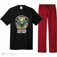 Coding All Night Testing All Day Skeleton Pajama Set thumb 0