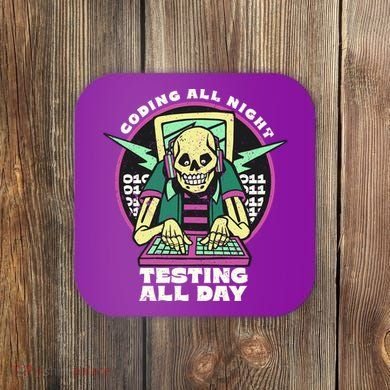 Coding All Night Testing All Day Skeleton Coaster