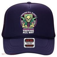 Coding All Night Testing All Day Skeleton Hat thumb 0