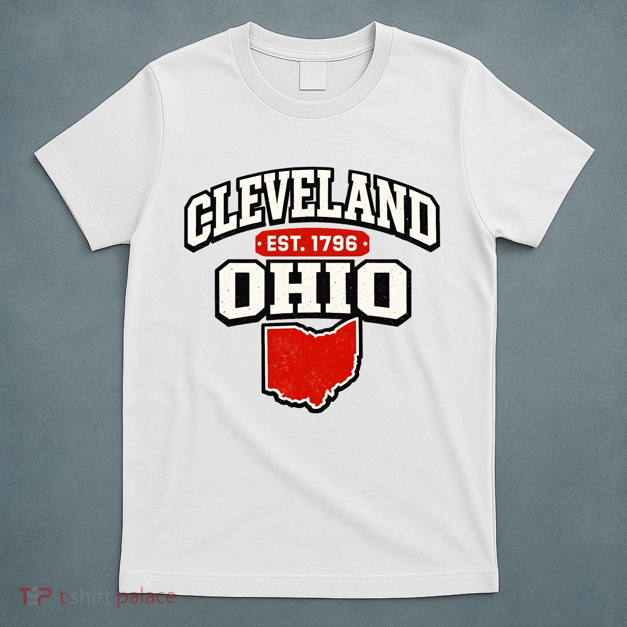 Cleveland Ohio Est. 1796 Vintage Collegiate State Pride T-Shirt