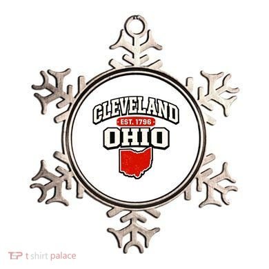Cleveland Ohio Est. 1796 Vintage Collegiate State Pride Ornament