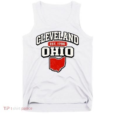 Cleveland Ohio Est. 1796 Vintage Collegiate State Pride Tank Top