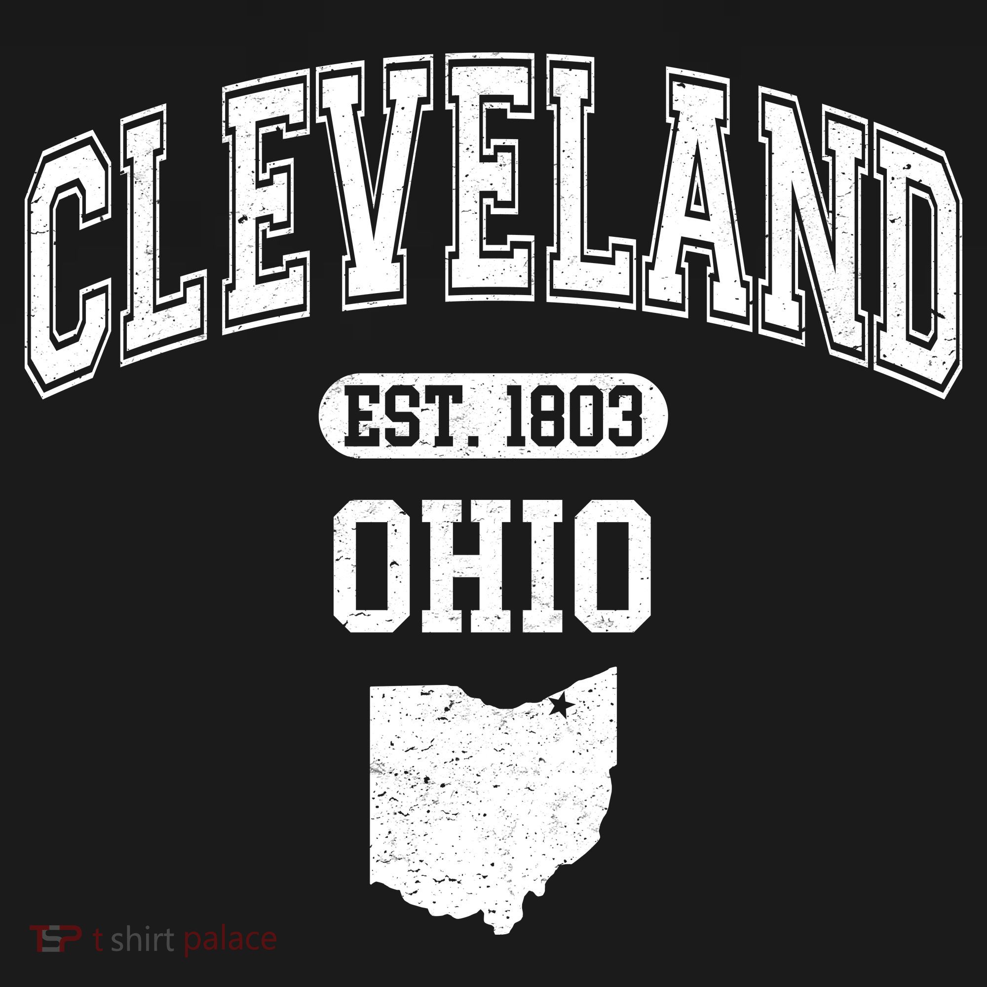 Cleveland Ohio Est 1803 Varsity Long Sleeve Shirt