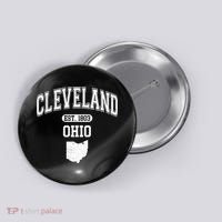 Cleveland Ohio Est 1803 Varsity Button thumb 0