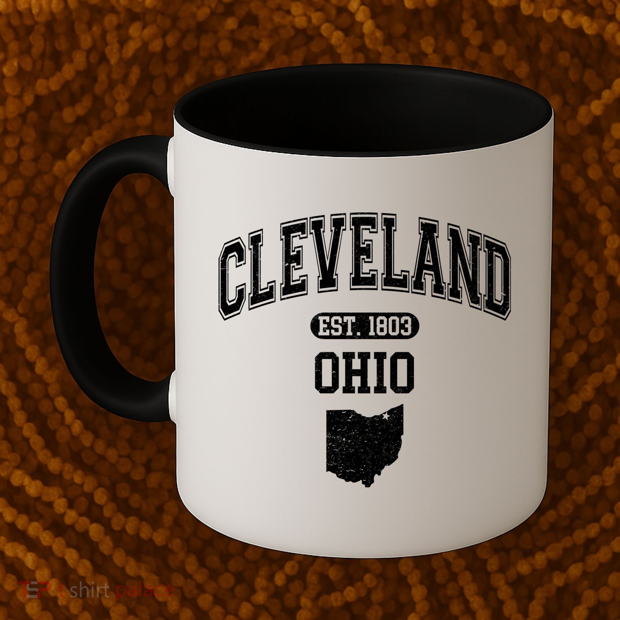 Cleveland Ohio Est 1803 Varsity Coffee Mug