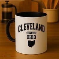 Cleveland Ohio Est 1803 Varsity Coffee Mug thumb 4