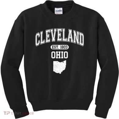 Cleveland Ohio Est 1803 Varsity Kids Sweatshirt