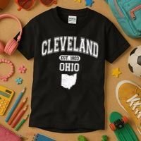 Cleveland Ohio Est 1803 Varsity Kids T-Shirt thumb 3