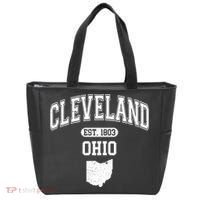 Cleveland Ohio Est 1803 Varsity Tote Bag thumb 0