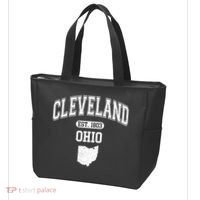 Cleveland Ohio Est 1803 Varsity Tote Bag thumb 3