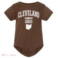 Cleveland Ohio Est 1803 Varsity Baby Bodysuit thumb 0