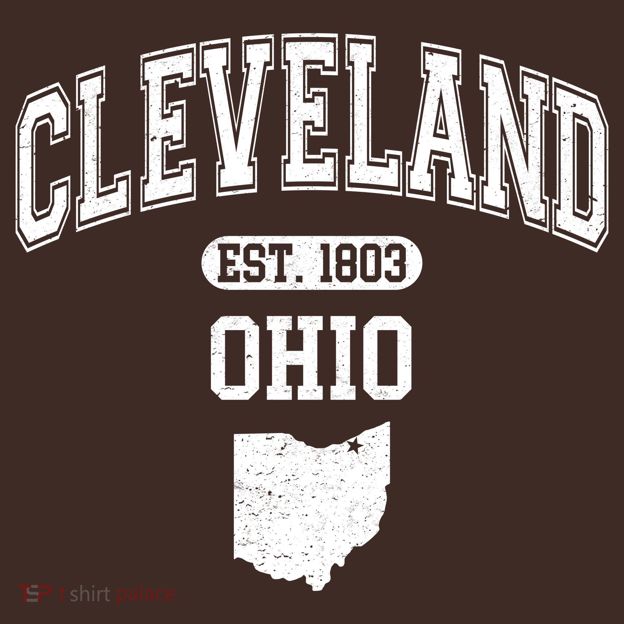 Cleveland Ohio Est 1803 Varsity Baby Bodysuit