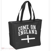 Come On England Flag England Pride Soccer Tote Bag thumb 2