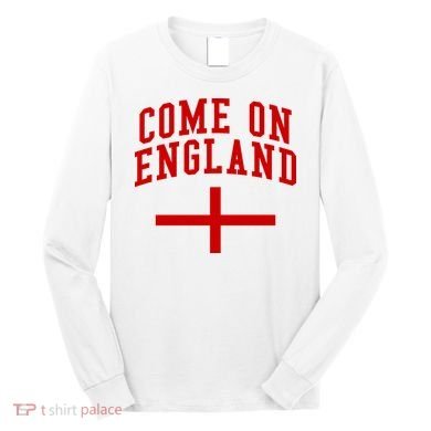 Come On England Flag England Pride Soccer Long Sleeve Shirt