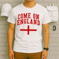 Come On England Flag England Pride Soccer T-Shirt thumb 6