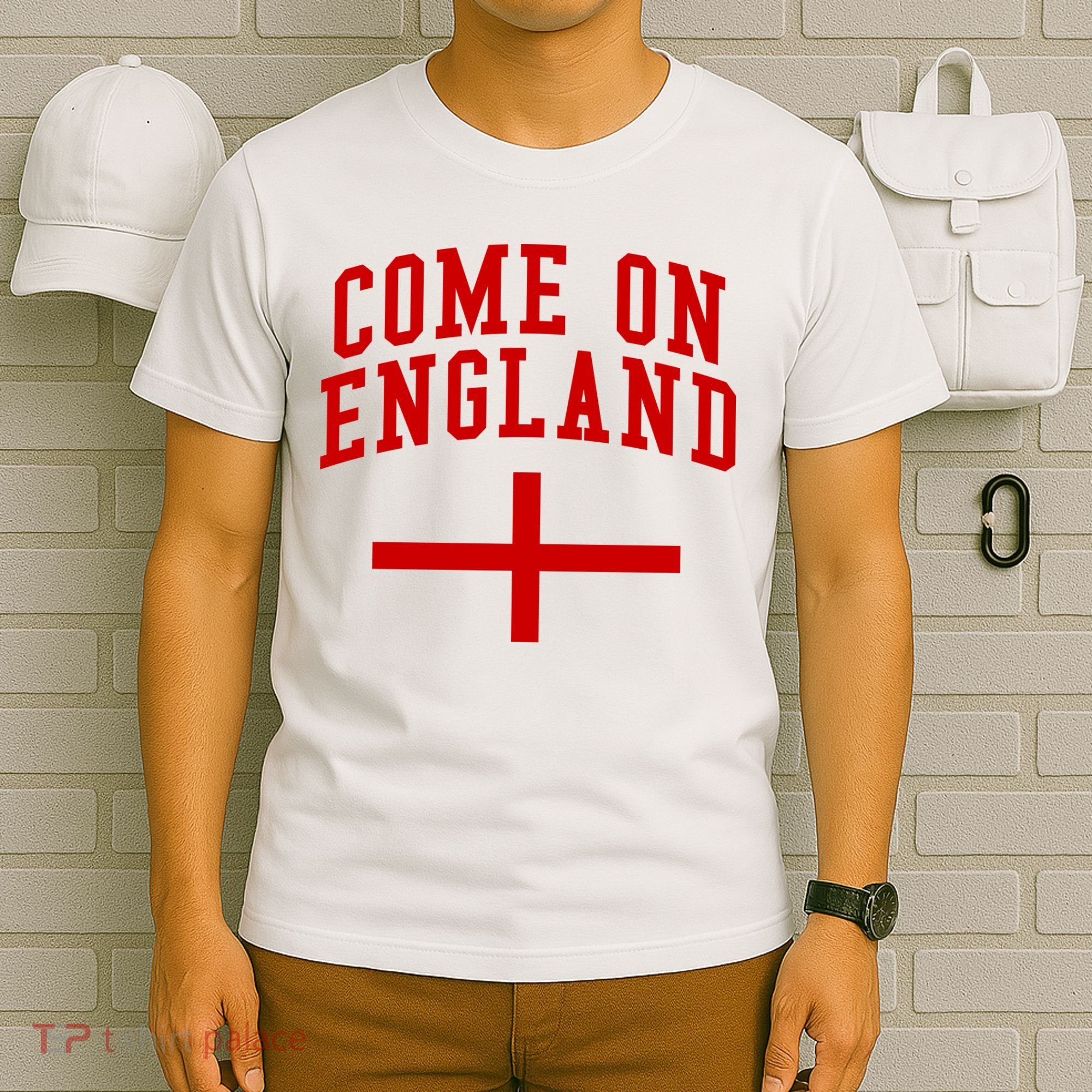 Come On England Flag England Pride Soccer T-Shirt