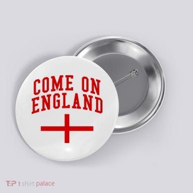 Come On England Flag England Pride Soccer Button