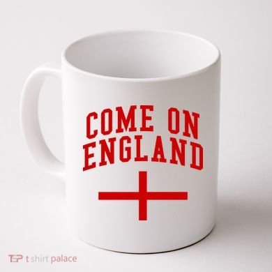 Come On England Flag England Pride Soccer Coffee Mug