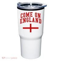 Come On England Flag England Pride Soccer Tumbler thumb 0
