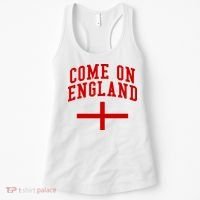 Come On England Flag England Pride Soccer Women's Tank Top thumb 0