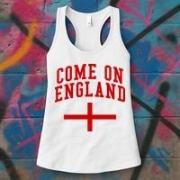 Come On England Flag England Pride Soccer Women's Tank Top thumb 3