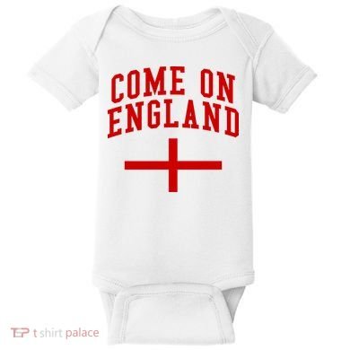 Come On England Flag England Pride Soccer Baby Bodysuit