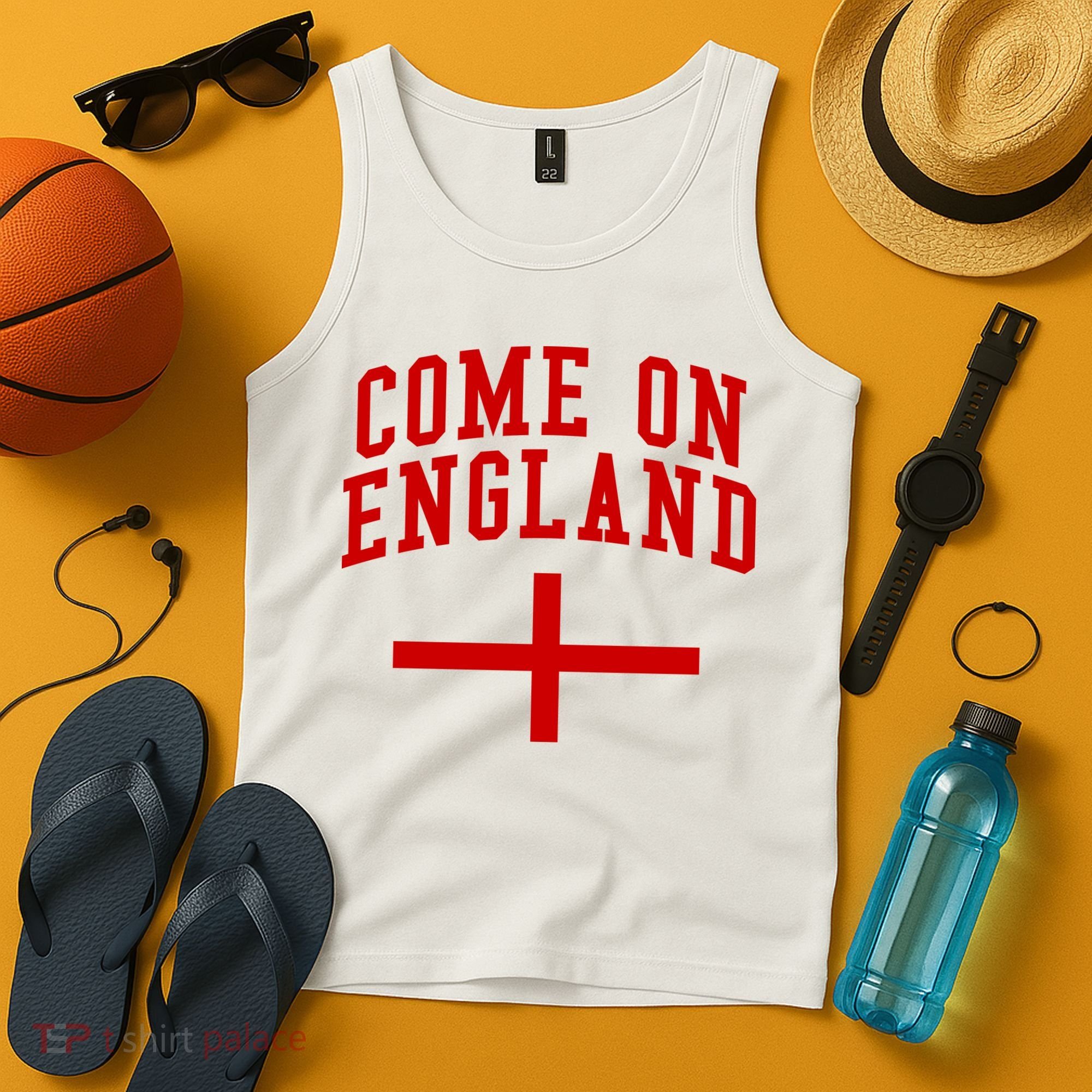 Come On England Flag England Pride Soccer Tank Top