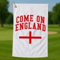 Come On England Flag England Pride Soccer Golf Towel thumb 1
