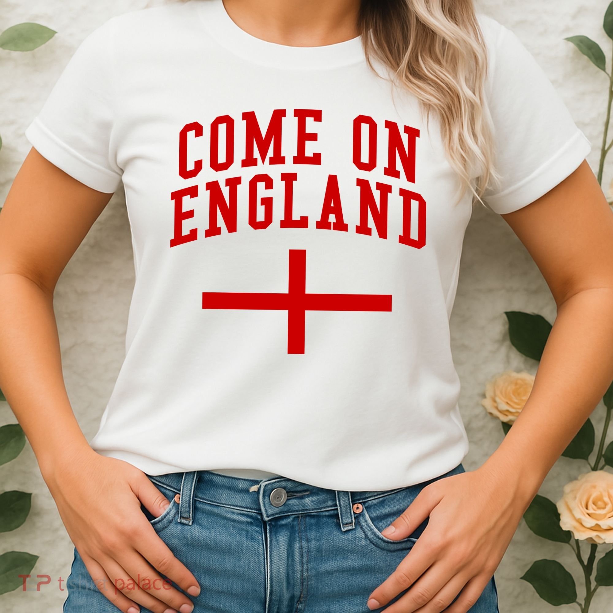 Come On England Flag England Pride Soccer Women's T-Shirt