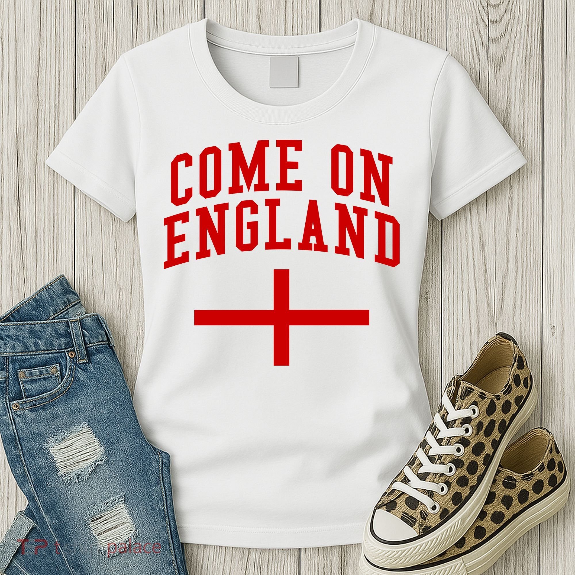 Come On England Flag England Pride Soccer Women's T-Shirt
