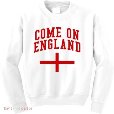 Come On England Flag England Pride Soccer Kids Sweatshirt