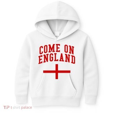 Come On England Flag England Pride Soccer Kids Hoodie