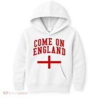 Come On England Flag England Pride Soccer Kids Hoodie thumb 0