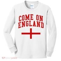 Come On England Flag England Pride Soccer Kids Long Sleeve Shirt thumb 0