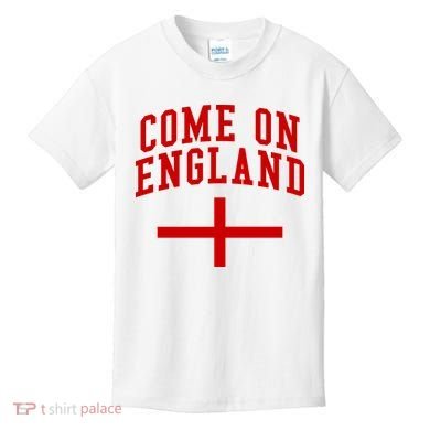 Come On England Flag England Pride Soccer Kids T-Shirt